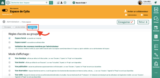 espace collaboratif interstis