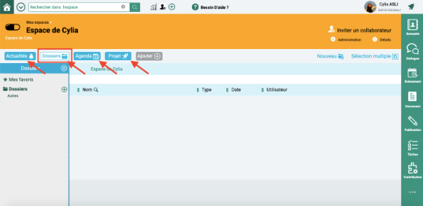 espace collaboratif interstis