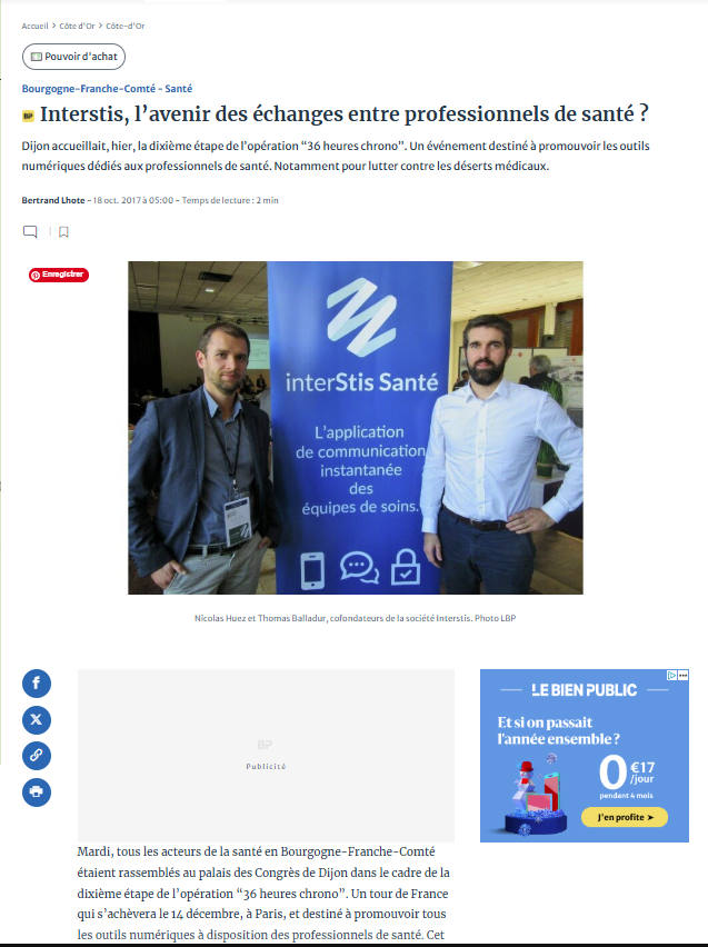Article de blog de la presse : Le bien public