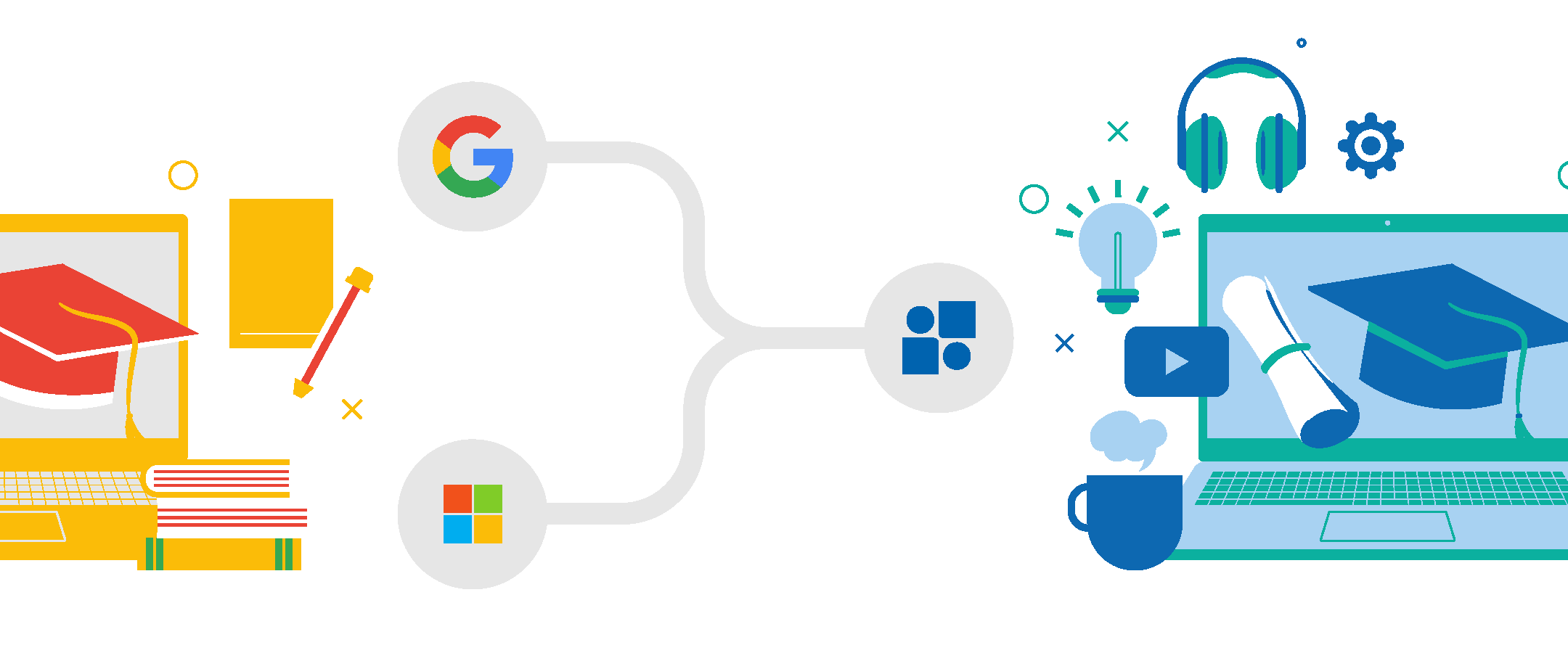 Illustration article L’éducation et l’usage des suites collaboratives : l’après Microsoft et Google se construit !