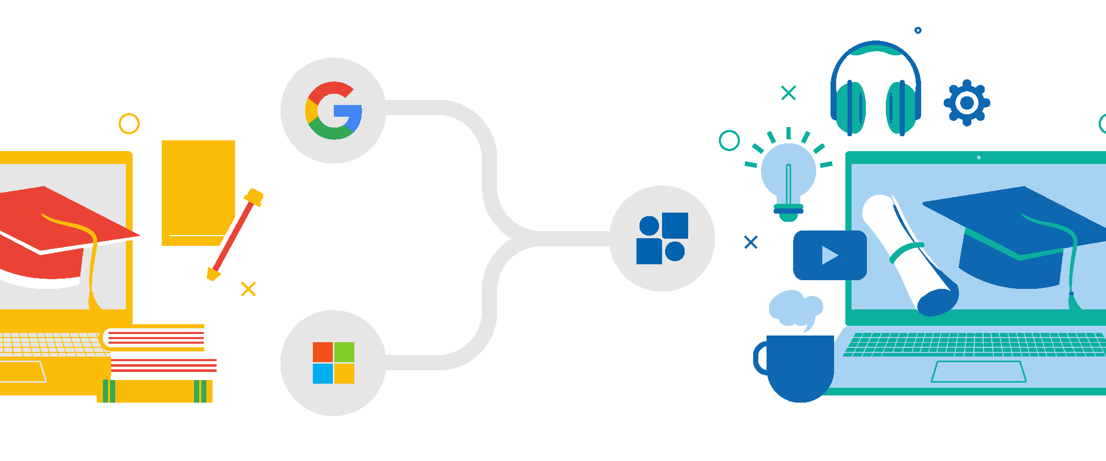 Illustration article L’éducation et l’usage des suites collaboratives : l’après Microsoft et Google se construit !