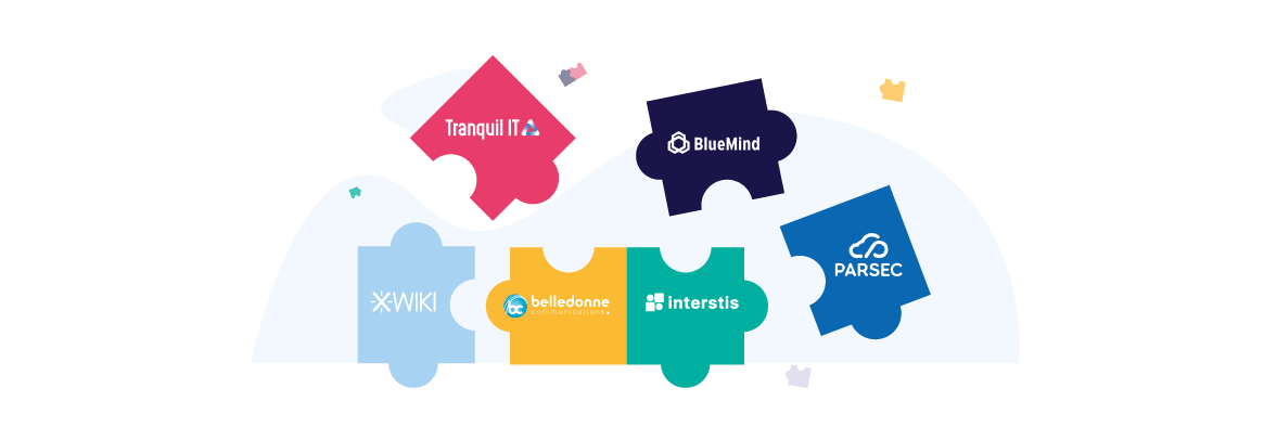 Illustration article Interstis, BlueMind, XWiki, Linphone, ParSec et Tranquil IT sélectionnés par le gouvernement pour France 2030