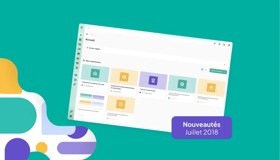 Nouveautés Juillet 2018 concernant notre plateforme collaborative