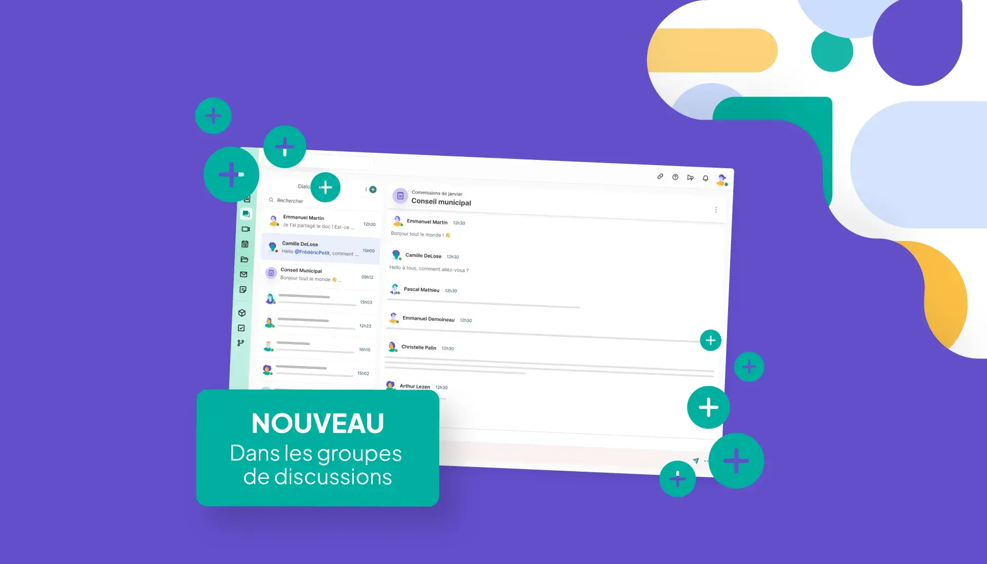 Du nouveau dans vos groupes de discussions